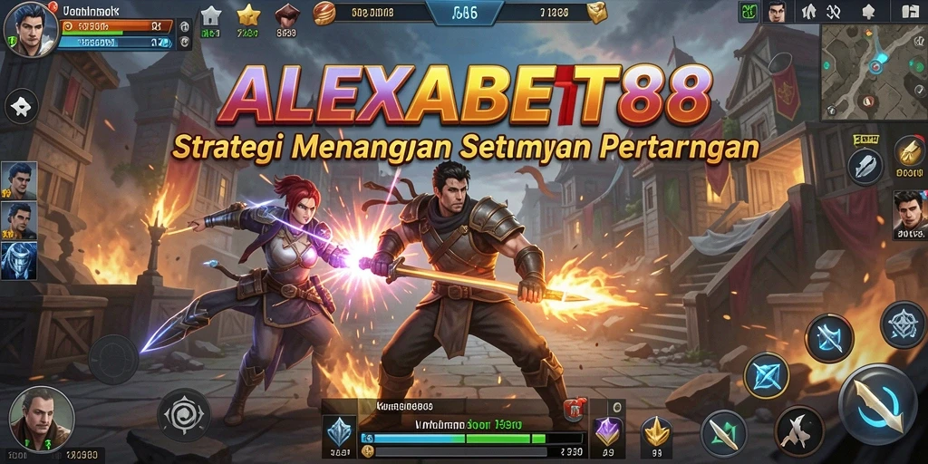 Tampilan menakjubkan dari gameplay strategi ALEXABET88.