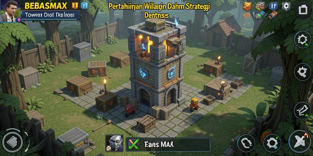 Tampilan gameplay yang menegangkan di BEBASMAX saat menghadapi musuh.