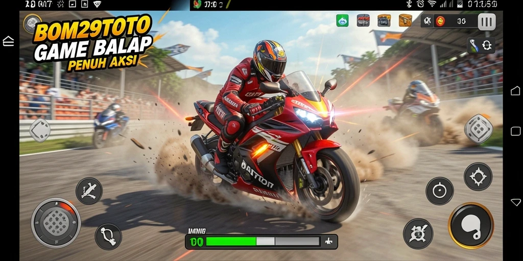 Gameplay balap motor yang mendebarkan di BOM29TOTO.