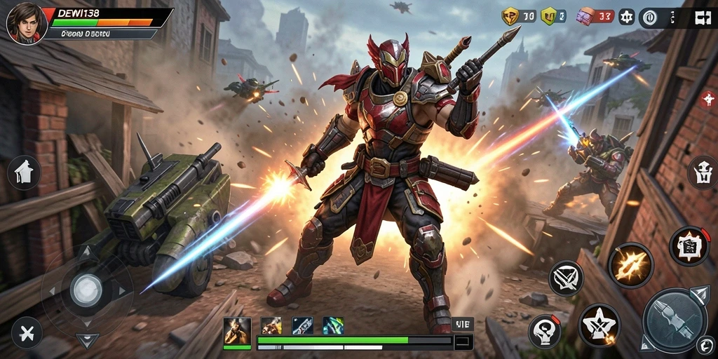 Gameplay seru DEWI138 dengan pertarungan aksi yang mendebarkan.