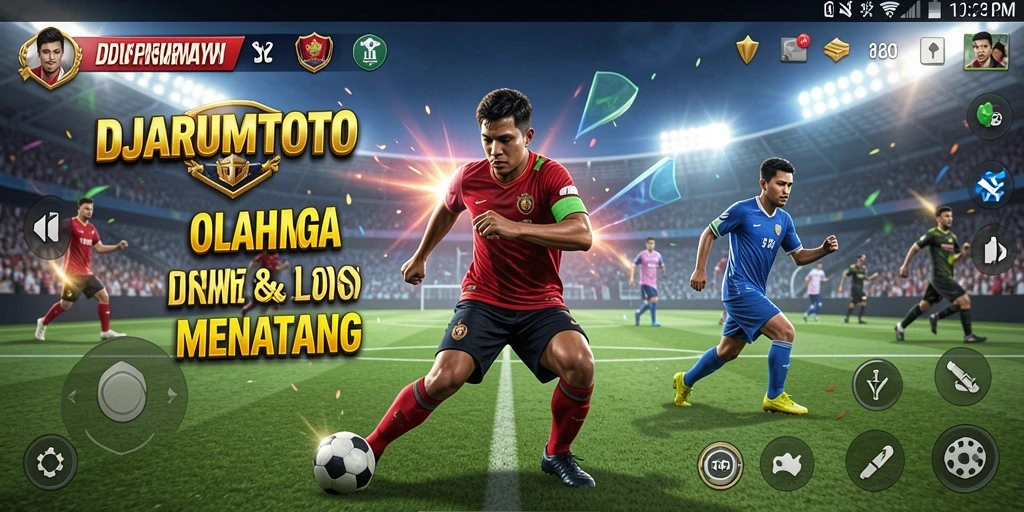 Tampilan gameplay menarik pada DJARUMTOTO dengan aksi olahraga seru.