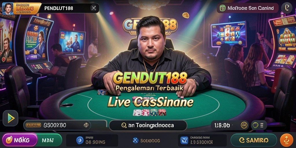 Screenshot GENDUT188 menampilkan permainan Live Casino yang menarik dengan dealer profesional.