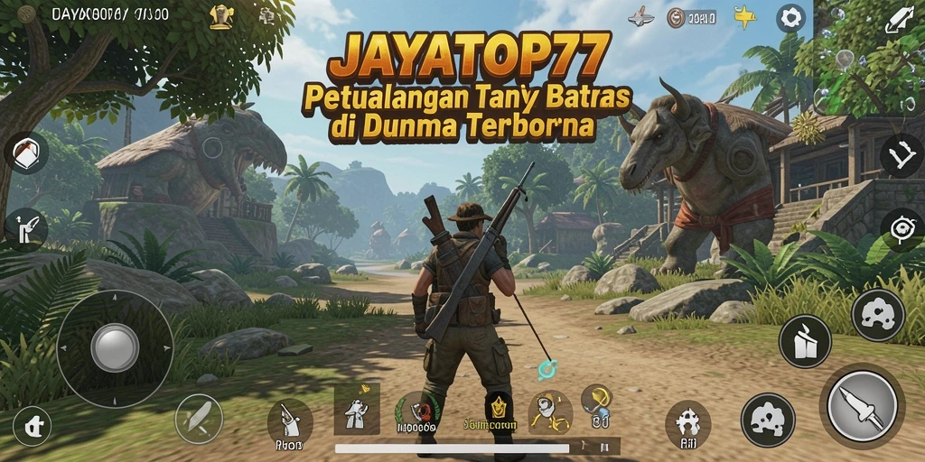 Tangkapan layar gameplay JAYATOP77 dalam dunia terbuka yang memukau.