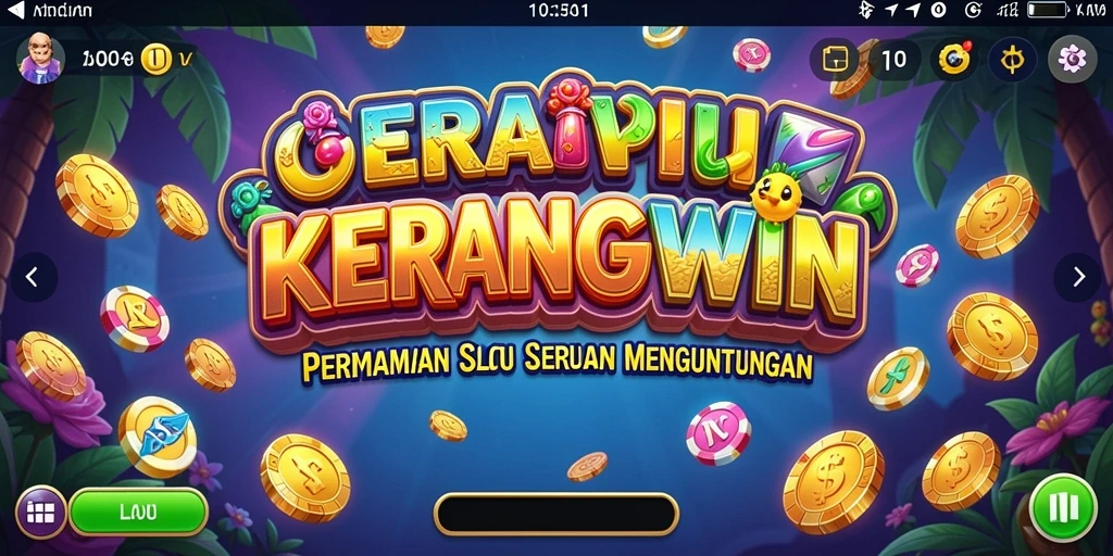 Tampilan menarik dari gameplay Slot KERANGWIN yang mendebarkan.