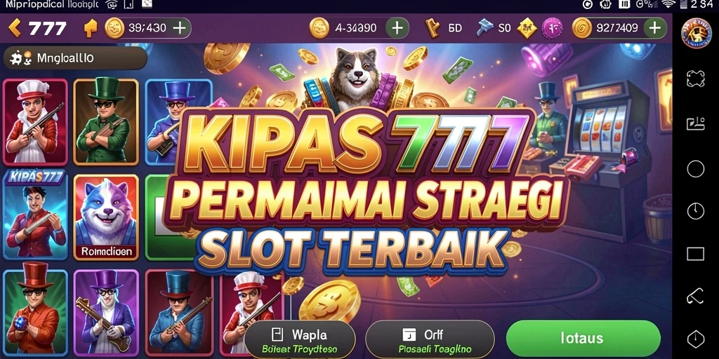 Screenshot KIPAS777 menampilkan gameplay seru permainan slot.