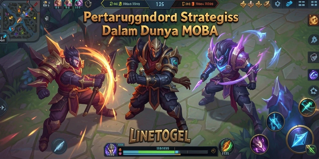 Tampilan menarik dari gameplay MOBA yang mendebarkan.