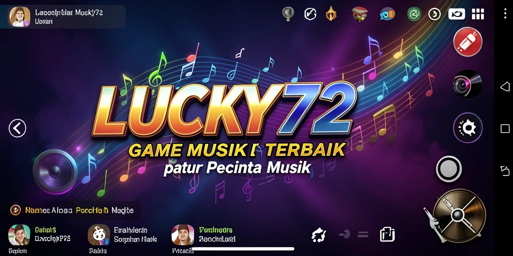 Tampilan gameplay LUCKY72 yang menakjubkan dengan alunan musik.