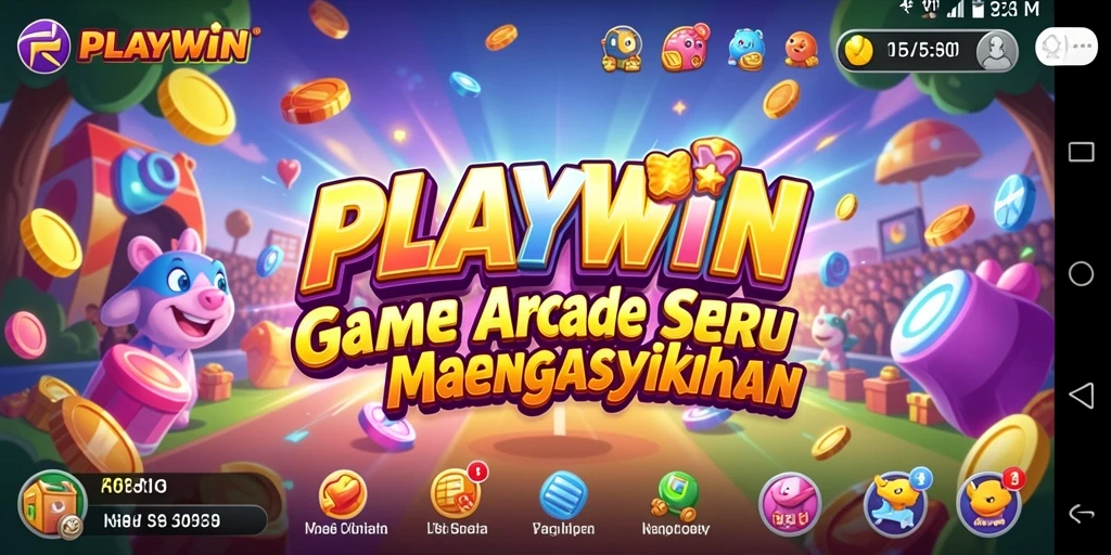 Tampilan gameplay arcade yang seru dan menantang di PLAYWIN.