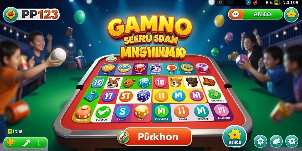 Screenshot gameplay PP123 menampilkan aksi seru permainan Bingo.