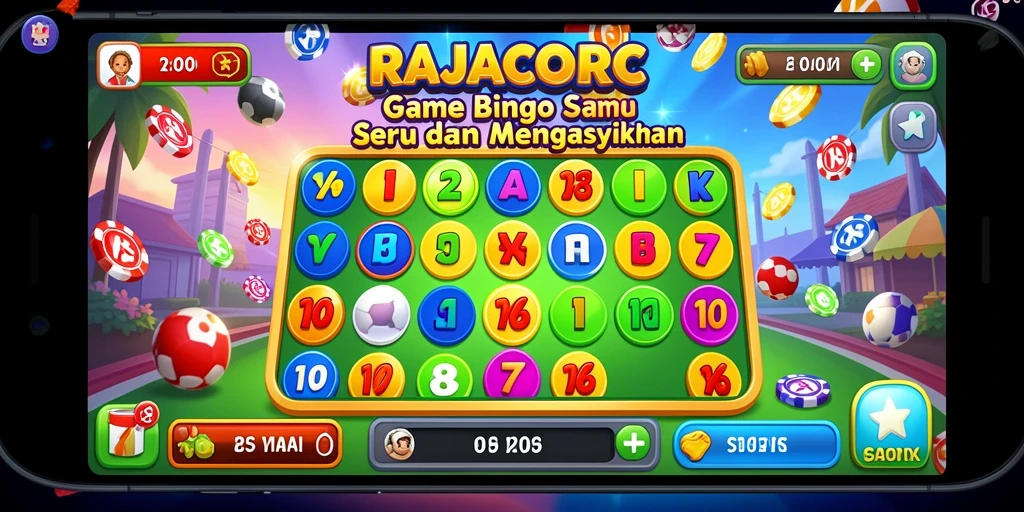 Screenshot gameplay seru RAJACORC dalam permainan Bingo.